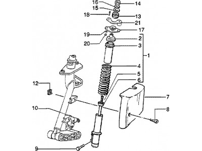 Κάλυμμα αμορτισέρ εμπρός